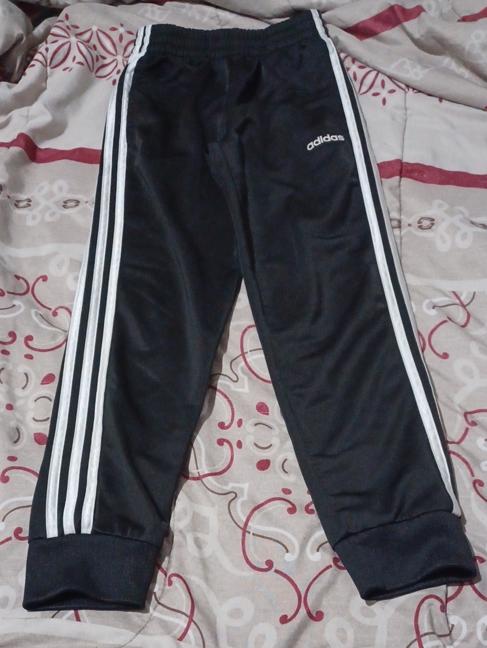 Adidas Kids Black Lightweight Jogger Pants Size 8